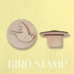 Wooden Play Dough Stamp - Bird